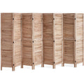 Louvered Wooden Folding Privacy Room Divider