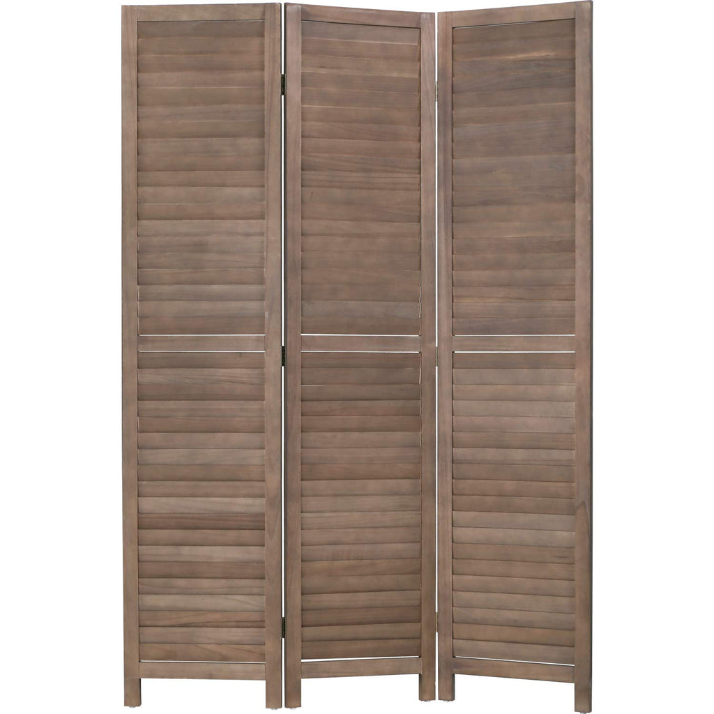 Brown Wooden Folding Privacy Room Divider