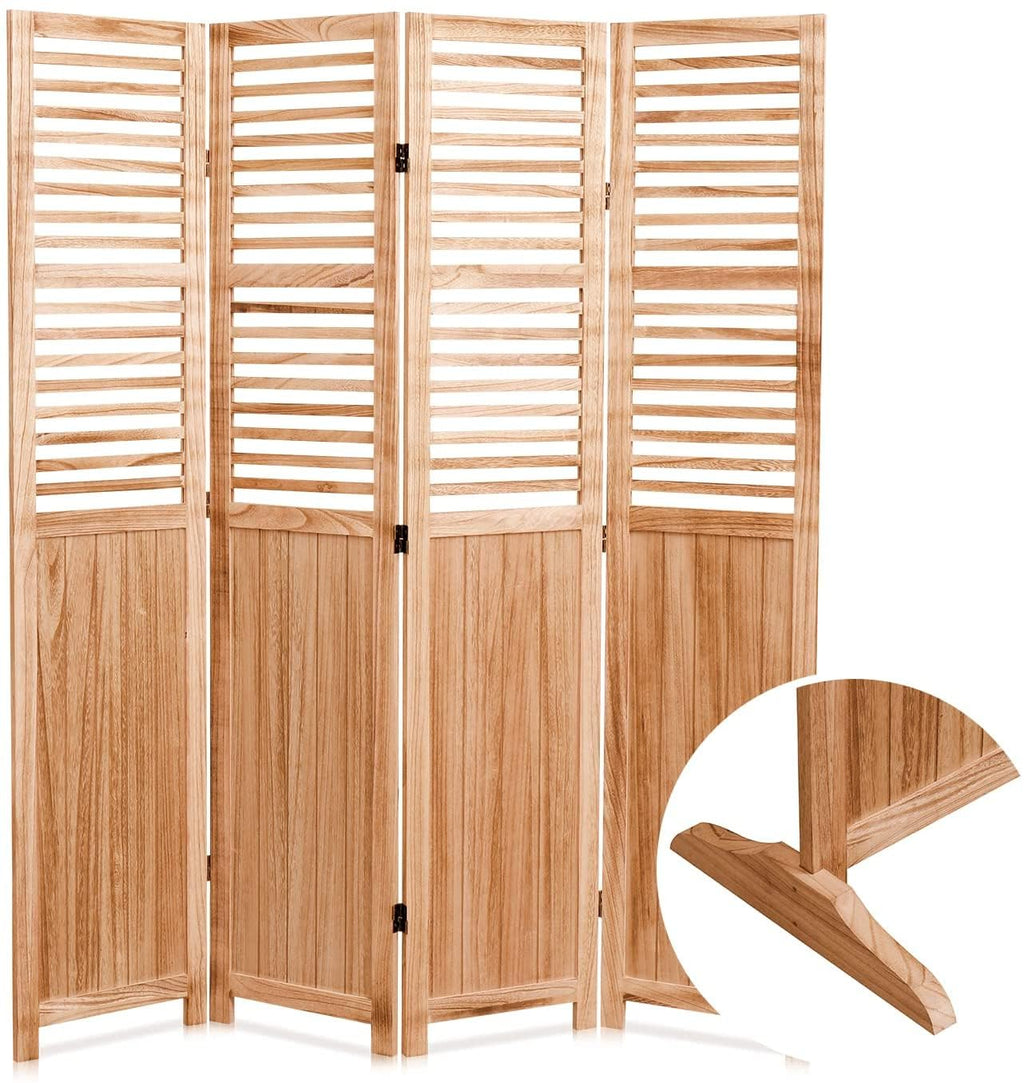 Solid Wood Folding Privacy Room Divider