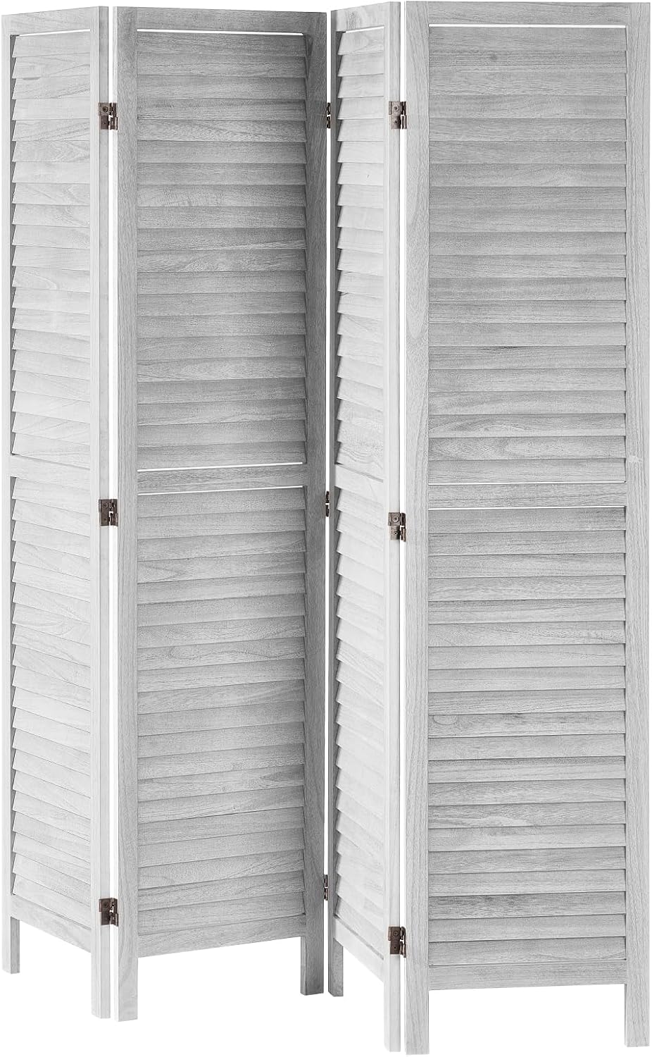 Light Grey Wooden Folding Privacy Divider