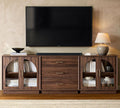 Mid‑Century Walnut Large TV Console Stand
