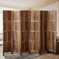 Brown Wooden Folding Privacy Room Divider