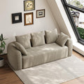 Camel Chenille Curved Cloud Sofa Couch
