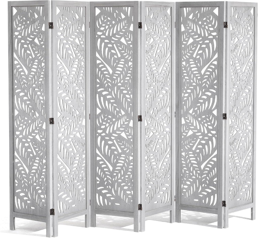 Carved Wooden Folding Privacy Room Divider