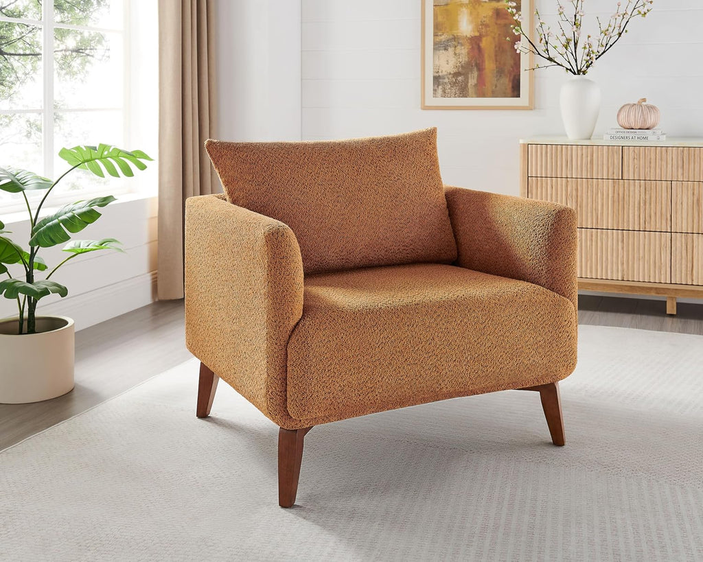 Modern Boucle Oversized Accent Chairs